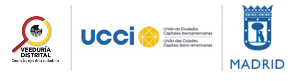 Logo de la Veeduría Distrital, UCCI y Ayuntamiento de Madrid